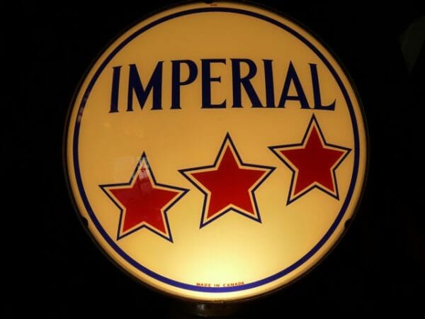 15" Imperial 3-Star Gas Pump Globe