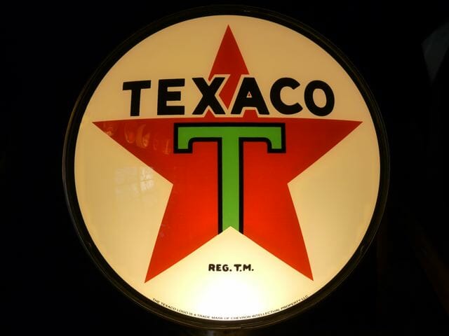 DC120 Pair of Texaco Star 12" Vinyl Decals 