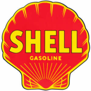 Shell Gasoline Contour Cut Vinyl Decals Sign Stickers Motor Oil Gas Globes 